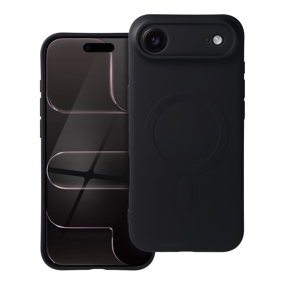 OEM Silikoncase für iPhone 17 AIR Mag compatible with MagSafe | Stoßfest | Slim Design - Schwarz
