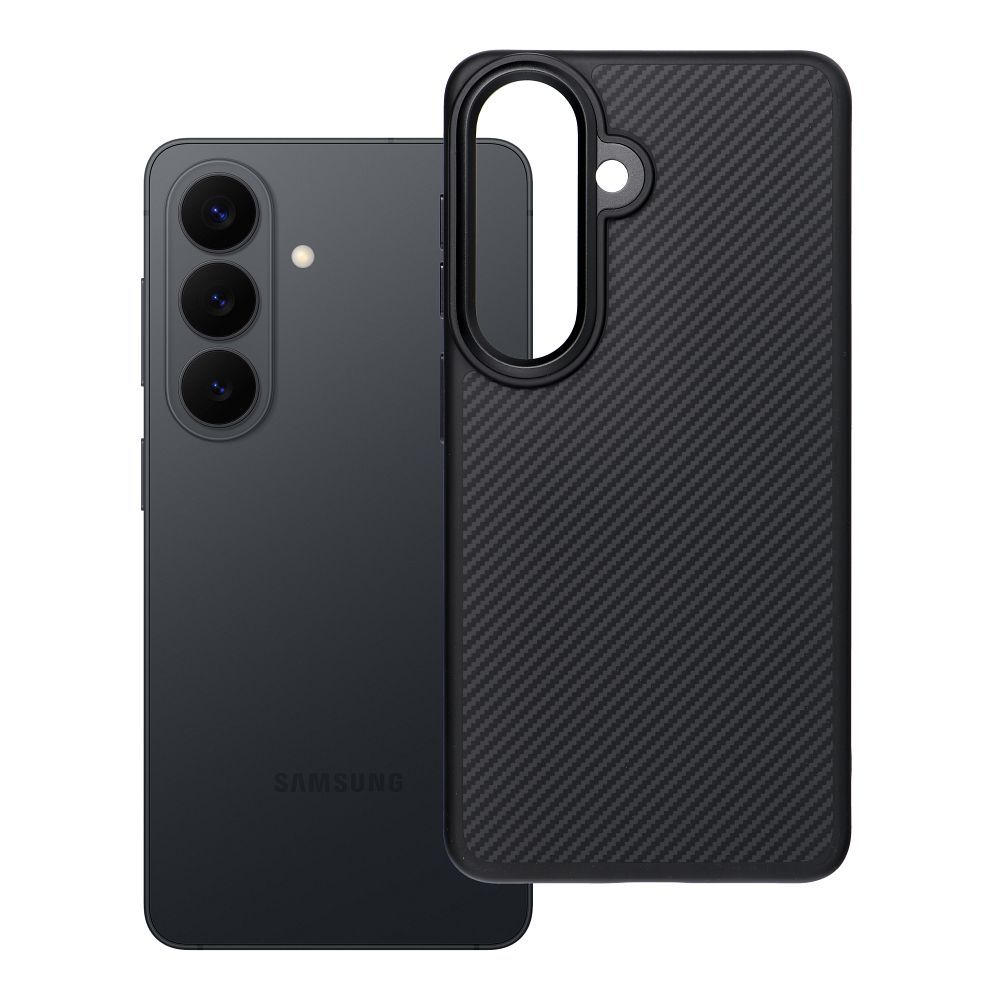 OEM Silikoncase für Samsung S26 Carbon Elite Mag compatible with MagSafe | Stoßfest | Slim Design - Schwarz
