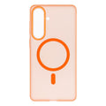 OEM Silikoncase für Samsung S26 PLUS Go compatible with MagSafe | Stoßfest | Slim Design - Orange
