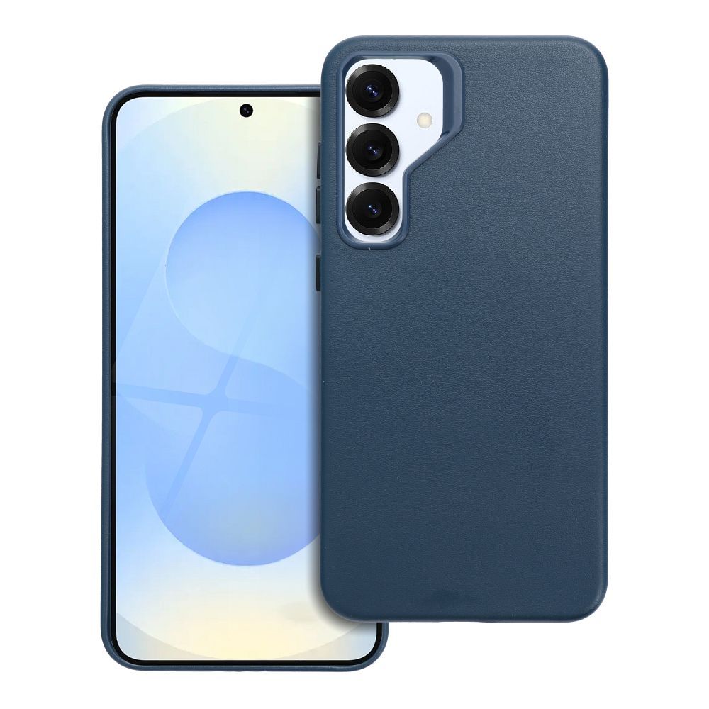 OEM Silikoncase für Samsung S25 PLUS Leather Mag compatible with MagSafe | Stoßfest | Slim Design - Blau