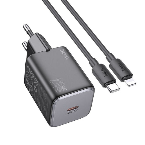 Hoco Ladekabel USB-C auf Lightning 20W | Schnellladen | Robust