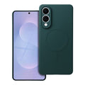 OEM Silikoncase für Samsung S25 EDGE Mag compatible with MagSafe dark | Stoßfest | Slim Design - Grün