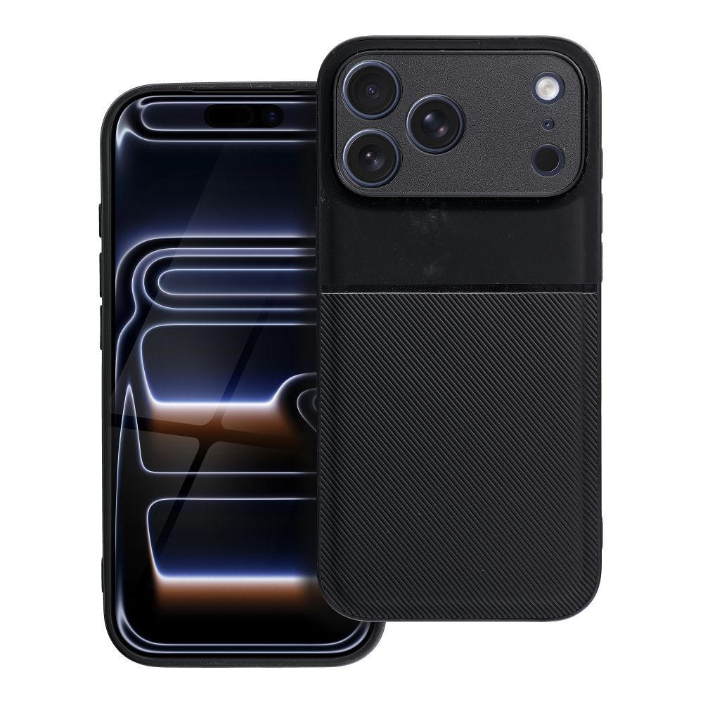 OEM Silikoncase für iPhone 17 PRO MAX Noble | Stoßfest | Slim Design - Schwarz