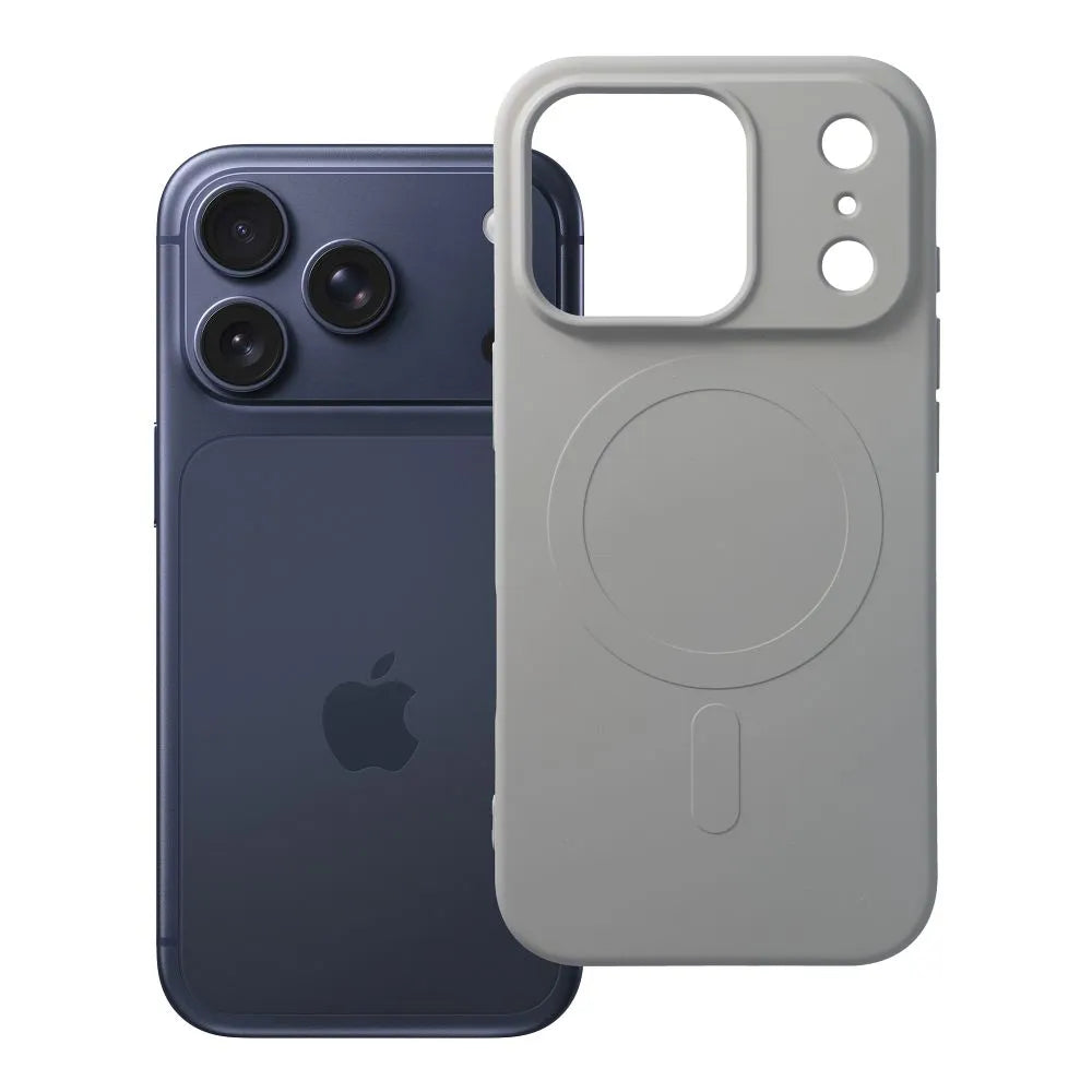 OEM Silikoncase für iPhone 17 PRO Mag compatible with MagSafe (big hole) titanium | Stoßfest | Slim Design