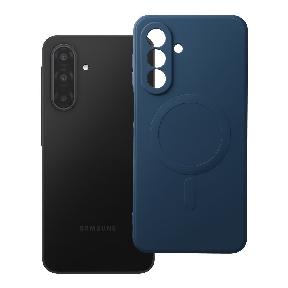 OEM Silikoncase für Samsung A17 Mag compatible with MagSafe | Stoßfest | Slim Design - Blau