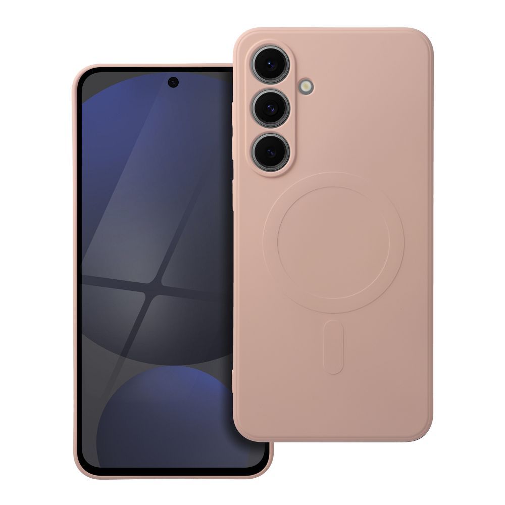 OEM Silikoncase für Samsung A56 Mag compatible with MagSafe | Stoßfest | Slim Design - Rosa