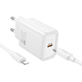 Hoco Ladekabel USB-C auf Lightning 30W | Schnellladen | Robust