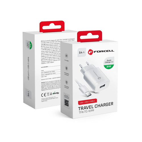 Forcell Ladegerät 2,4A | Schnellladen | Kompakt