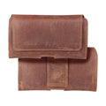 OEM Bookcase für ROYAL Crazy Horse universal horizontal leather belt holster size XL IPHONE 13 PR | Rundumschutz | Kartenfach - Standard