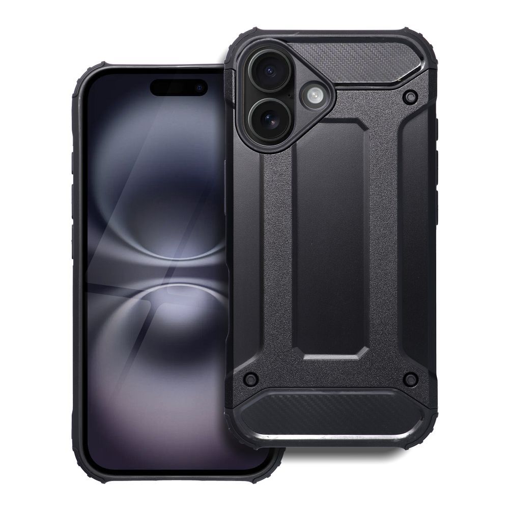 OEM Silikoncase für iPhone 16 Armor | Stoßfest | Slim Design - Schwarz