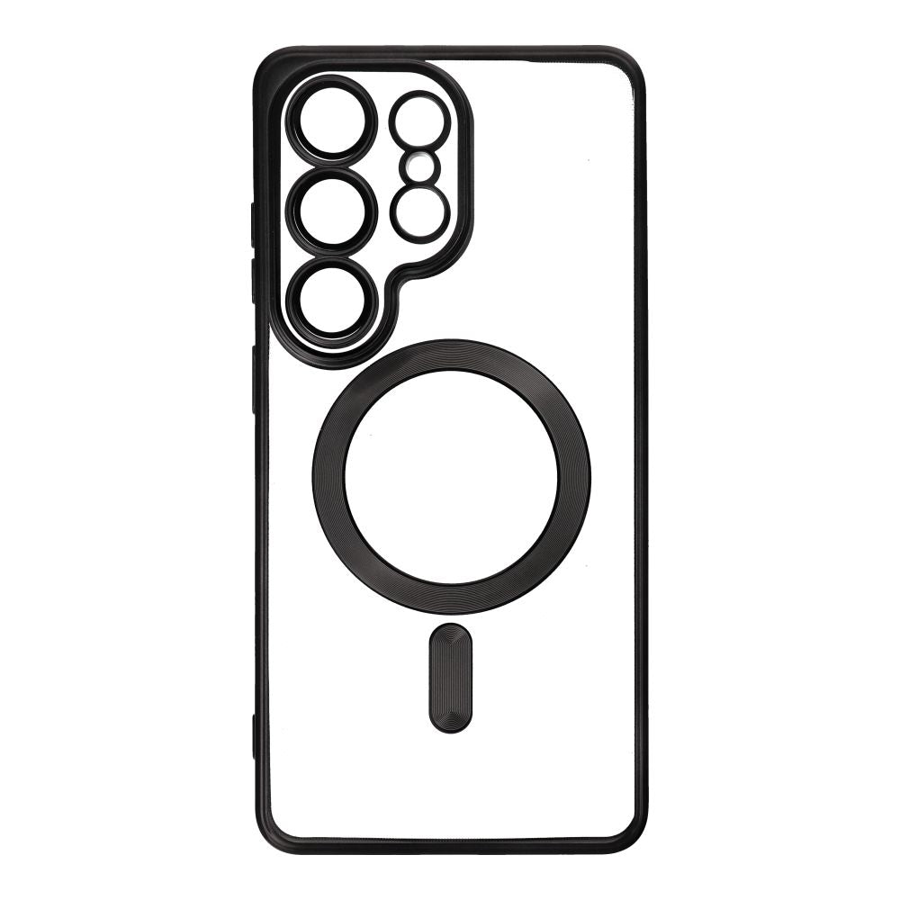 OEM Silikoncase für Samsung S26 ULTRA Electro Mag compatible with MagSafe | Stoßfest | Slim Design - Schwarz