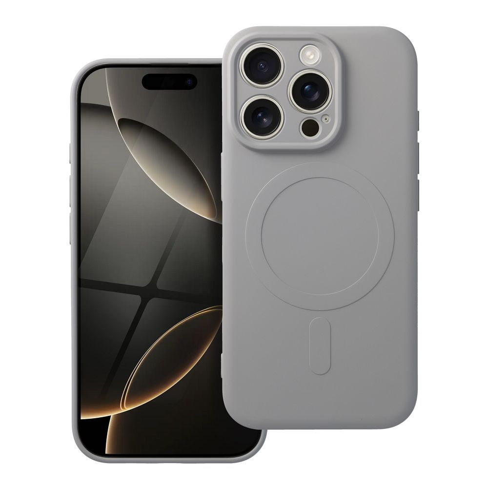 OEM Silikoncase für iPhone 16 PRO Mag compatible with MagSafe tytanium | Stoßfest | Slim Design - Standard