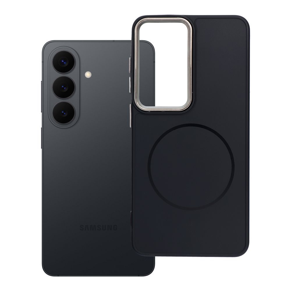 OEM Silikoncase für Samsung S26 Frame Mag compatible with MagSafe | Stoßfest | Slim Design - Schwarz