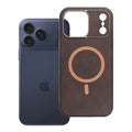 OEM Silikoncase für iPhone 17 PRO MAX Gentleman Mag compatible with MagSafe brown | Stoßfest | Slim Design