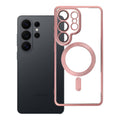 OEM Silikoncase für Samsung S26 ULTRA Electro Mag compatible with MagSafe -rose | Stoßfest | Slim Design - Gold