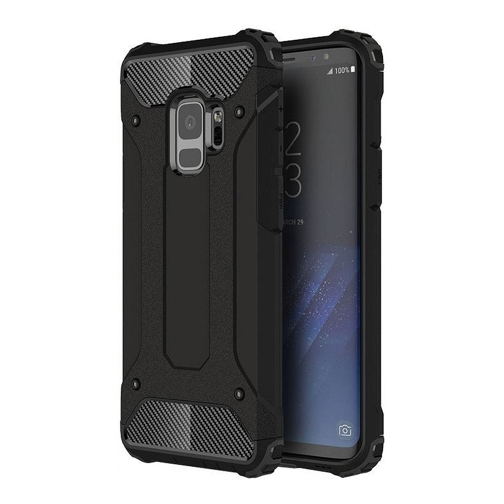 OEM Silikoncase für Samsung S9 Armor | Stoßfest | Slim Design - Schwarz