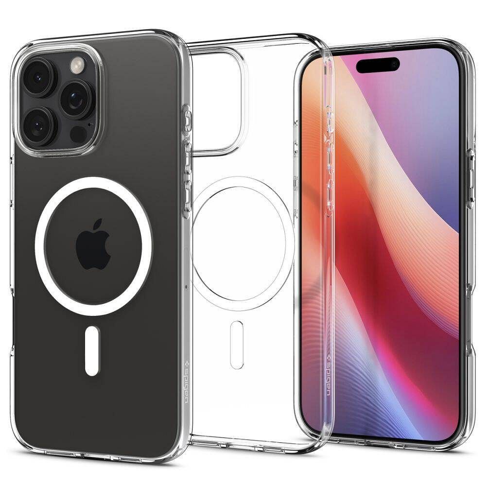 Spigen Silikoncase für SPIGEN LIQUID CRYSTAL MAG compatible with MagSafe do IPHONE 16 Pro | Stoßfest | Slim Design - Transparent