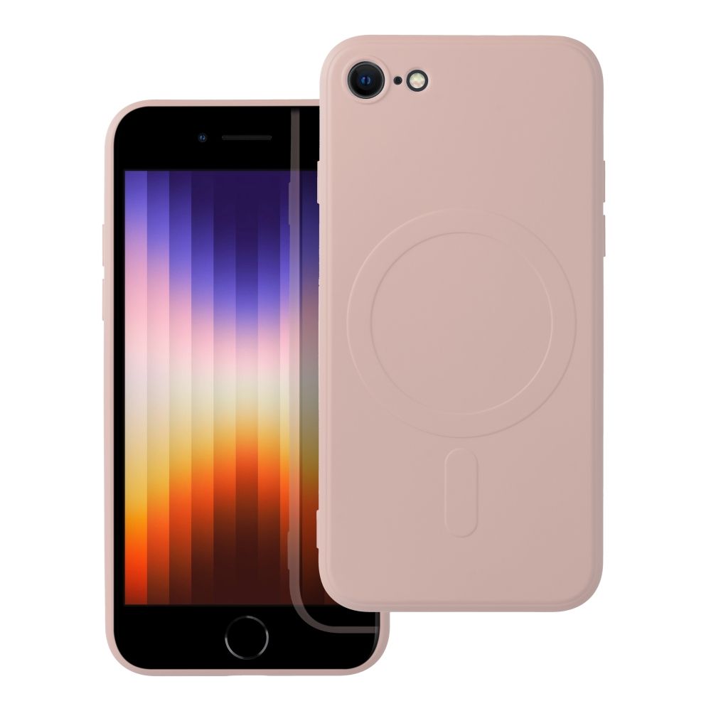 OEM Silikoncase für iPhone 7 / 8 / SE 2020 / SE 2022 Mag compatible with MagSafe | Stoßfest | Slim Design - Rosa