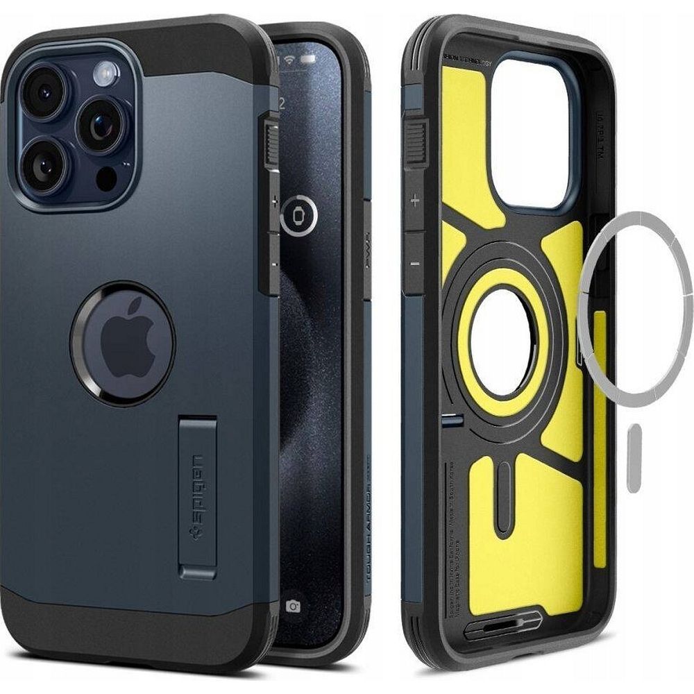 Spigen Silikoncase für IPHONE 16 Pro Max metal slate | Stoßfest | Slim Design - Standard