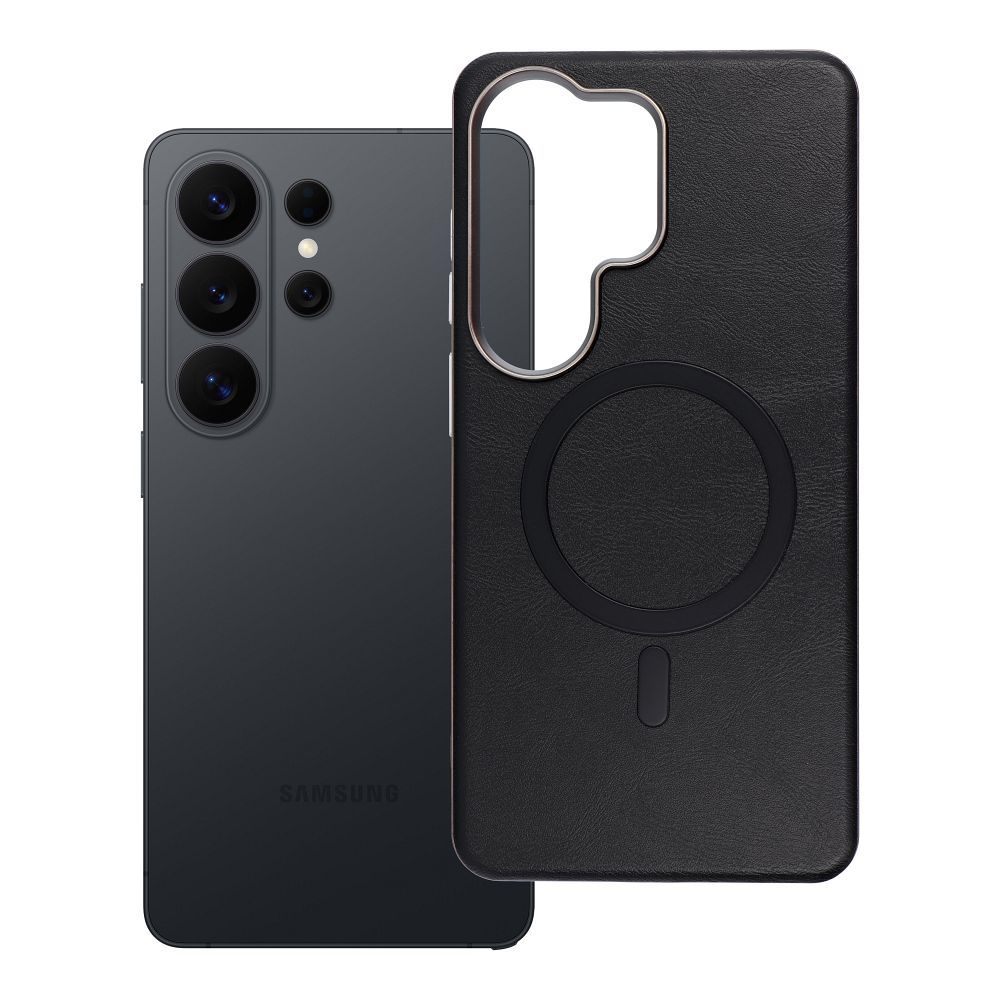 OEM Silikoncase für Samsung S26 ULTRA Gentleman Mag compatible with MagSafe | Stoßfest | Slim Design - Schwarz