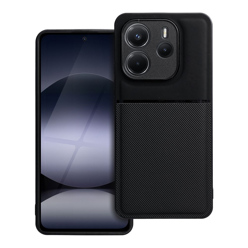 OEM Silikoncase für Xiaomi Redmi Note 14 4G (GLOBAL - 163,25mm x 76,55mm x 8,16mm) Noble | Stoßfest | Slim Design - Schwarz