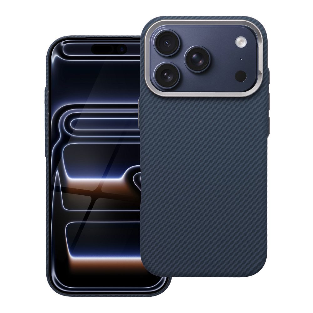 OEM Silikoncase für iPhone 17 AIR Kevlarcompatible with MagSafe | Stoßfest | Slim Design - Blau