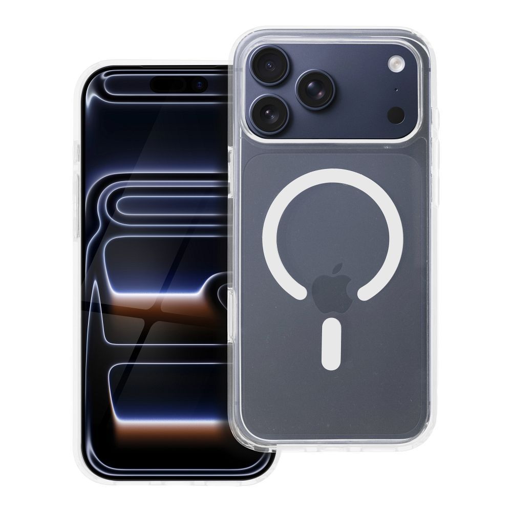 OEM Silikoncase für iPhone 17 PRO MAX Mag Elite (STR / NON-YELLOWING / CAMERA CONTROL BUTTON) compat | Stoßfest | Slim Design - Transparent