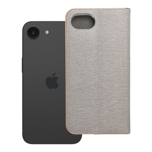 OEM Bookcase für IPHONE 16e (SE 4 2025) | Rundumschutz | Kartenfach - Grau