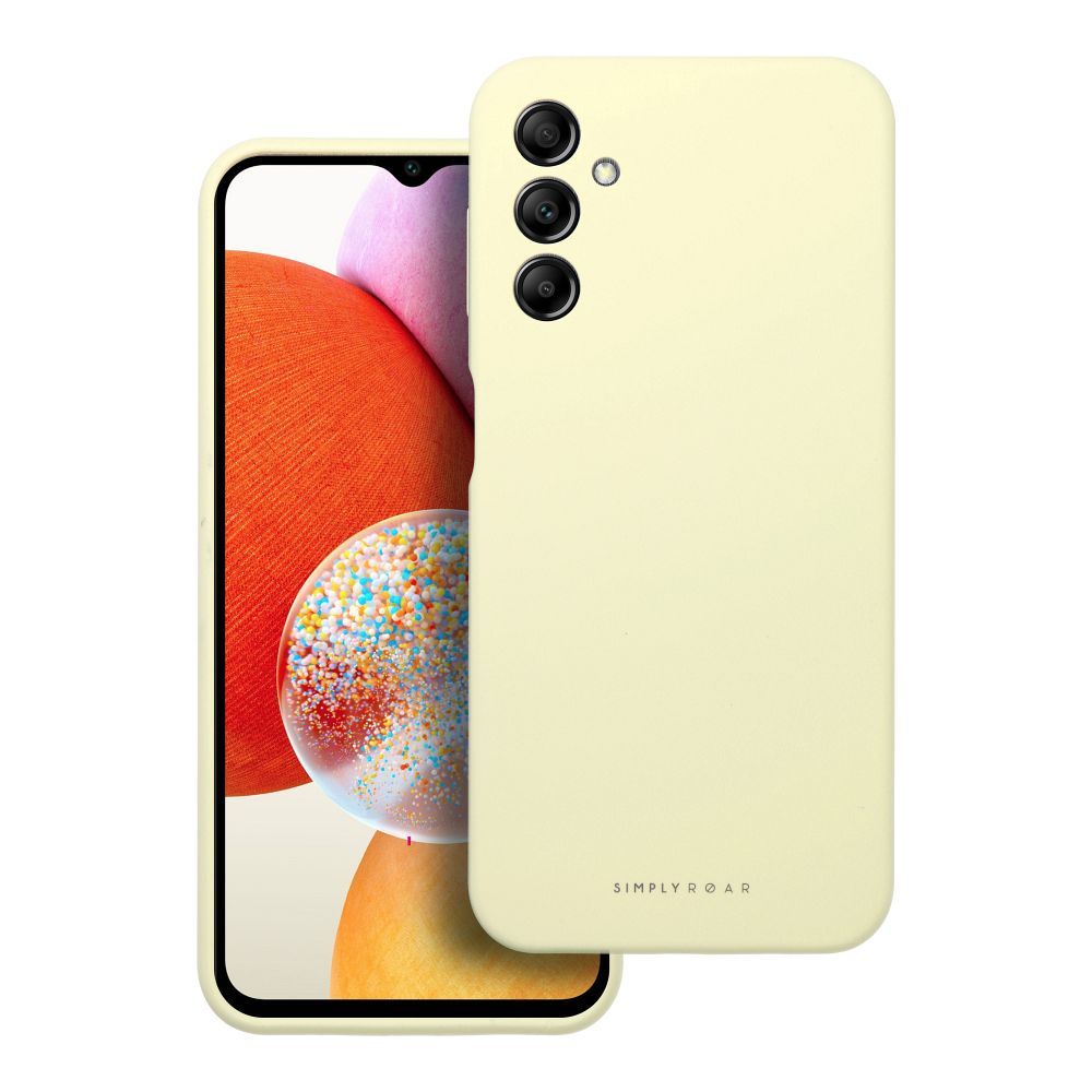 Roar Silikoncase für SAMSUNG A14 4G / A14 5G Light | Stoßfest | Slim Design - Gelb