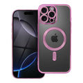 OEM Silikoncase für iPhone 16 PRO MAX Electro Mag compatible with MagSafe | Stoßfest | Slim Design - Rosa