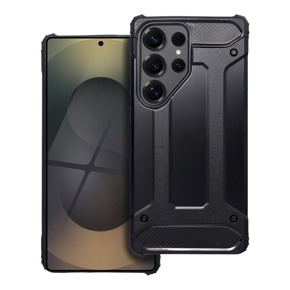 OEM Silikoncase für Samsung S25 ULTRA Armor | Stoßfest | Slim Design - Schwarz