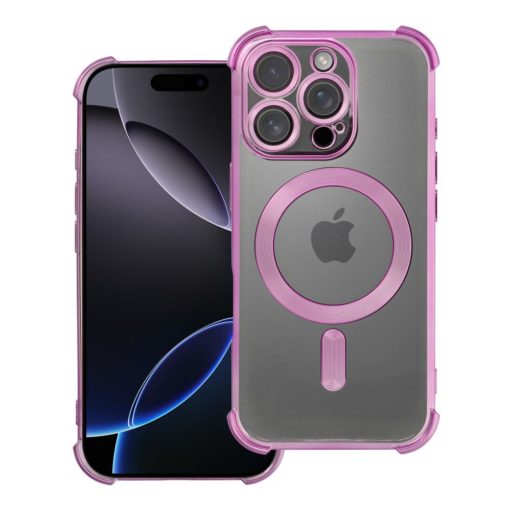 OEM Silikoncase für iPhone 16 PRO Antishock Electro compatible with MagSafe | Stoßfest | Slim Design - Lila