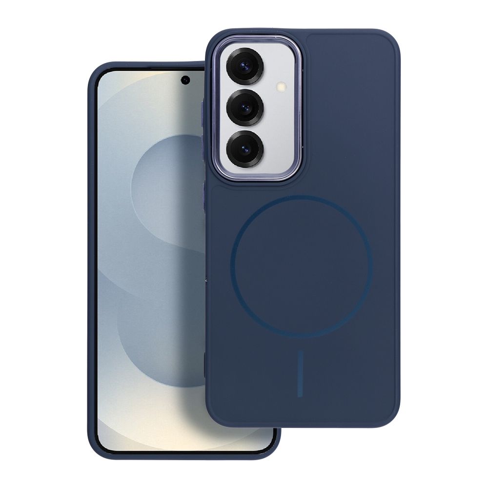 OEM Silikoncase für Samsung A16 5G / A16 4G Frame Mag compatible with MagSafe | Stoßfest | Slim Design - Blau
