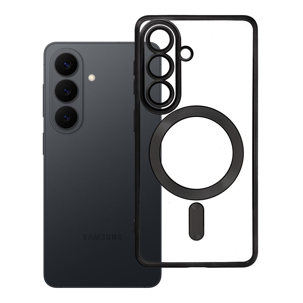 OEM Silikoncase für Samsung S26 Electro Mag compatible with MagSafe | Stoßfest | Slim Design - Schwarz