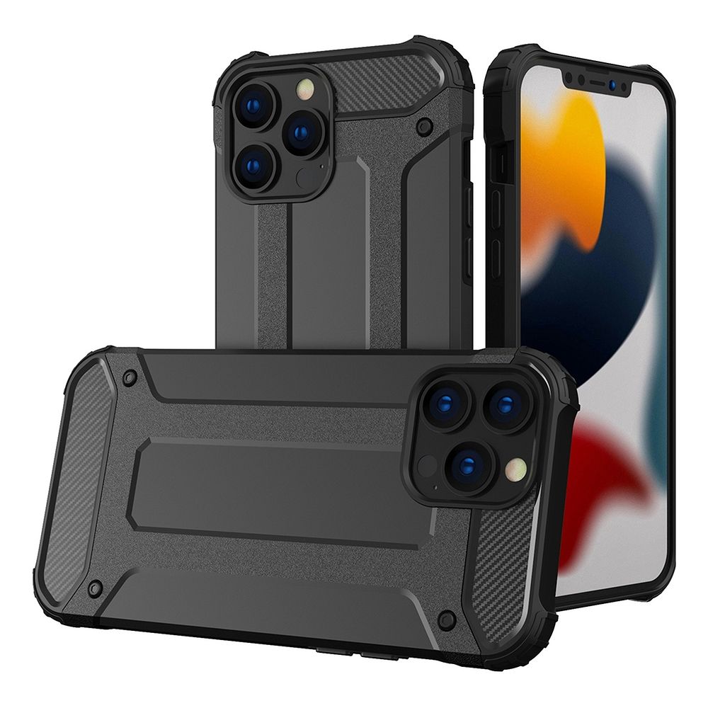 OEM Silikoncase für iPhone 14 Armor | Stoßfest | Slim Design - Schwarz