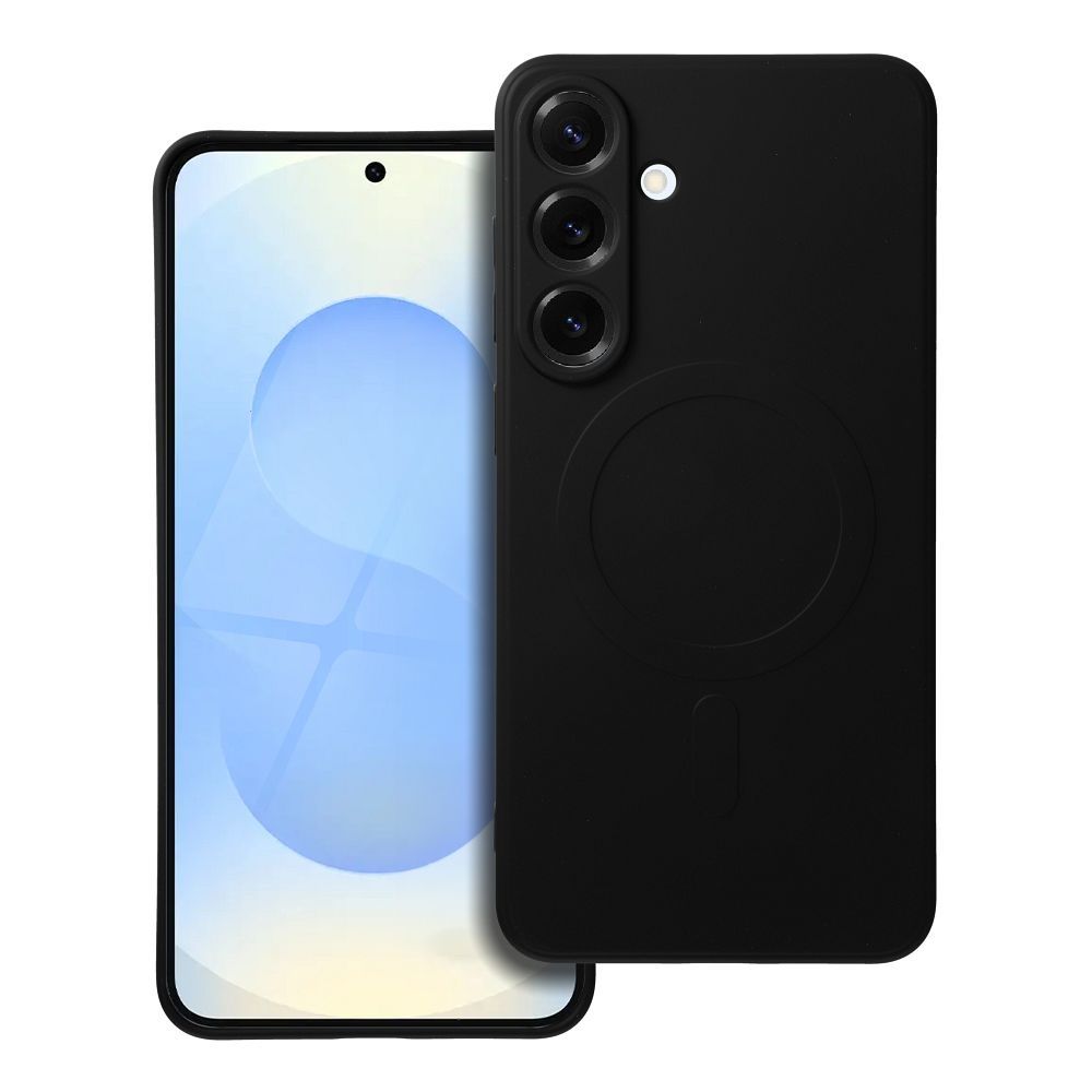 OEM Silikoncase für Samsung S25 PLUS Mag compatible with MagSafe | Stoßfest | Slim Design - Schwarz