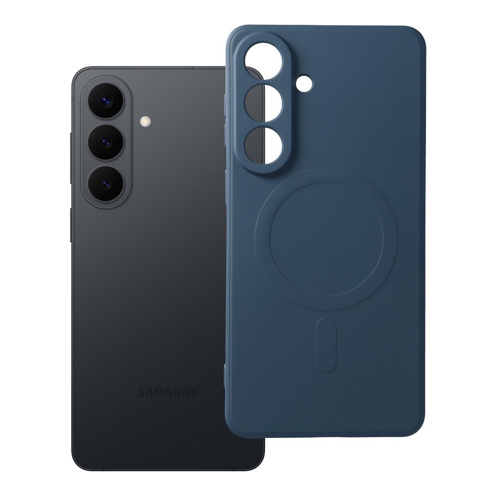 OEM Silikoncase für Samsung S26 PLUS Mag compatible with MagSafe | Stoßfest | Slim Design - Blau
