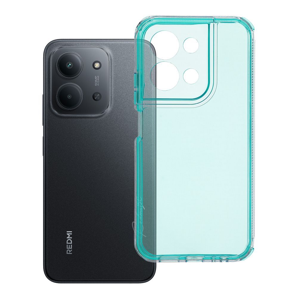 OEM Silikoncase für Xiaomi Redmi 15C (173,16 x 81,07 x 8,2) Matrix mint | Stoßfest | Slim Design - Rot