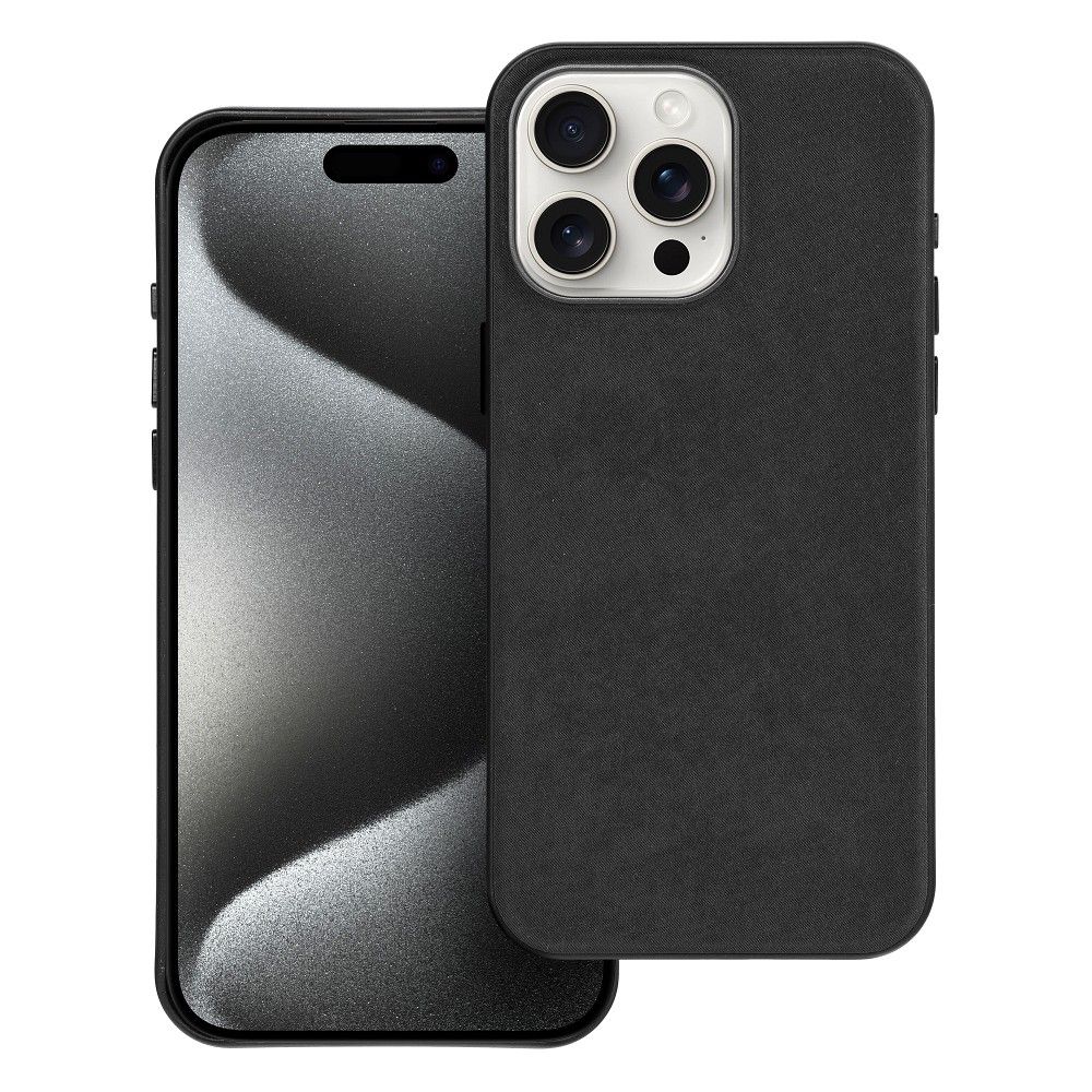 OEM Silikoncase für iPhone 15 PRO MAX Woven Mag compatible with MagSafe | Stoßfest | Slim Design - Schwarz