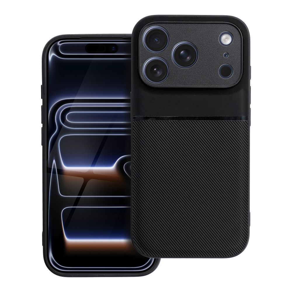 OEM Silikoncase für iPhone 17 PRO Noble | Stoßfest | Slim Design - Schwarz