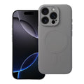 OEM Silikoncase für iPhone 16 PRO Mag compatible with MagSafe titanium | Stoßfest | Slim Design - Grau