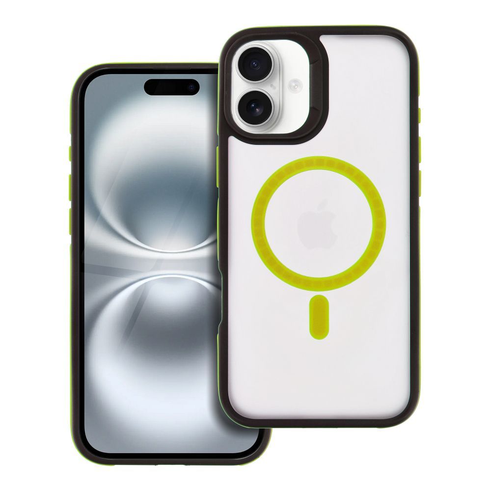 OEM Silikoncase für iPhone 16 PLUS Neo compatible with MagSafe | Stoßfest | Slim Design - Gelb