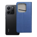 OEM Bookcase für XIAOMI Redmi NOTE 14 5G marineblau | Rundumschutz | Kartenfach - Blau
