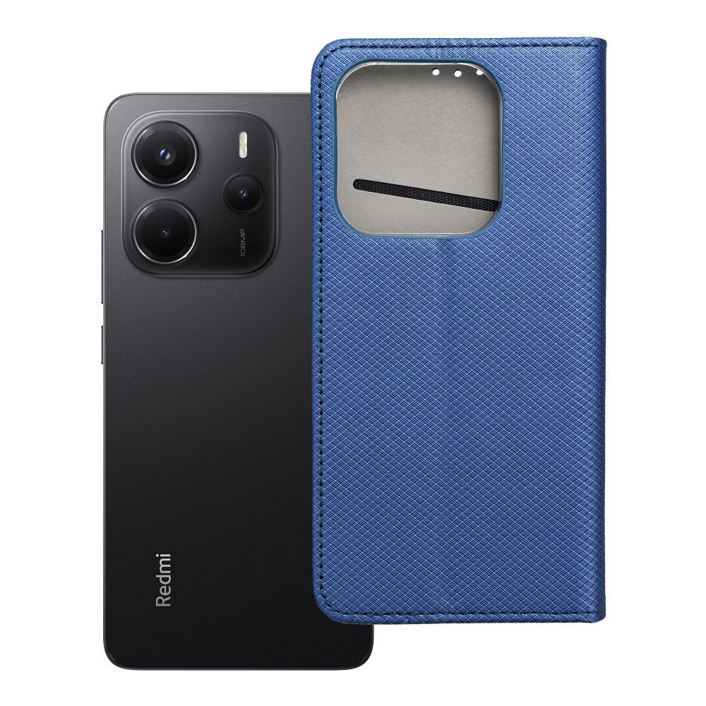 OEM Bookcase für XIAOMI Redmi NOTE 14 5G marineblau | Rundumschutz | Kartenfach - Blau