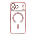 OEM Silikoncase für iPhone 17 PRO MAX Electro Mag compatible with MagSafe -rose | Stoßfest | Slim Design - Gold