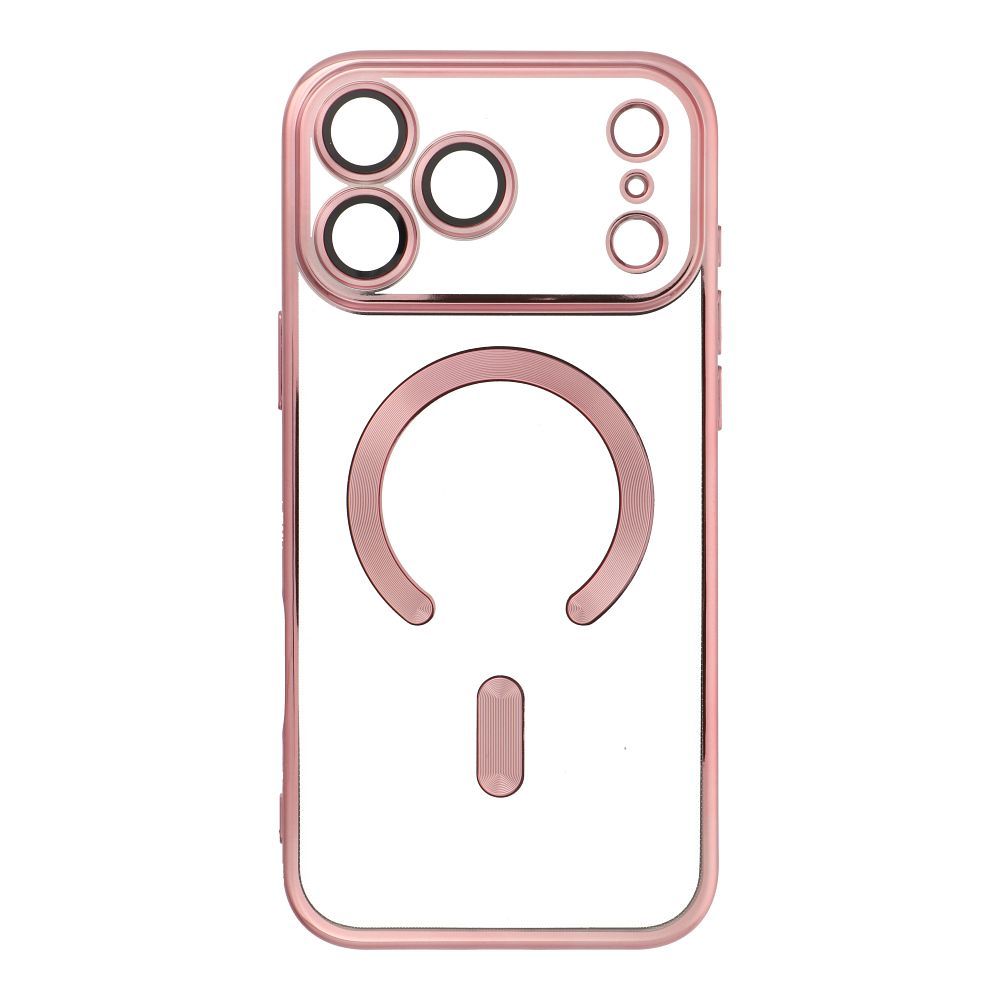 OEM Silikoncase für iPhone 17 PRO MAX Electro Mag compatible with MagSafe -rose | Stoßfest | Slim Design - Gold