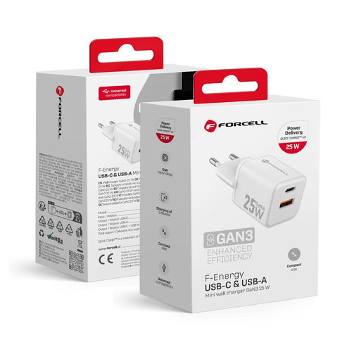 Forcell Ladegerät 25W | Schnellladen | Kompakt