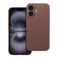 OEM Silikoncase für iPhone 16 Mag compatible with MagSafe brown | Stoßfest | Slim Design - Standard