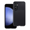 OEM Silikoncase für Samsung S23 FE Carbon Premium | Stoßfest | Slim Design - Schwarz