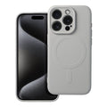 OEM Silikoncase für iPhone 15 PRO Mag compatible with MagSafe titanium | Stoßfest | Slim Design - Standard